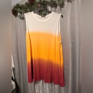 Ombré sleeveless tank
